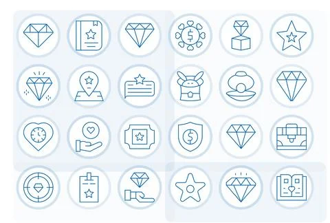24 Thin Line Editable Vector Icons crafted for Valuable 64x64 applications Illustrazione stock