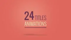24 Title Animation Stock After Effects