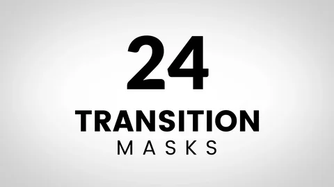 24 Transition masks templates Stock Footage 88677769