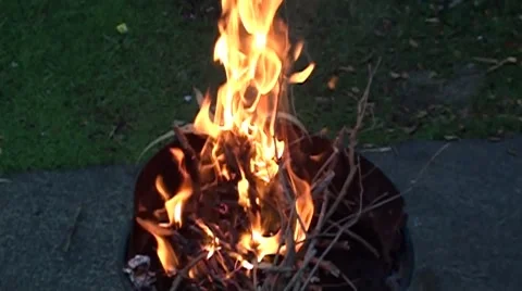 240 fps of fire Stock Footage 8255374