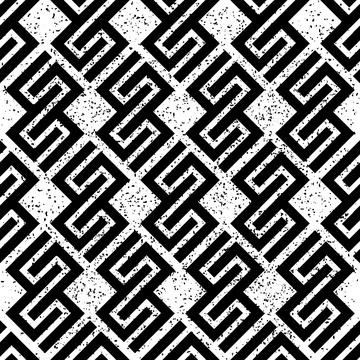 242 Seamless pattern with black geometric forms. 스톡 일러스트