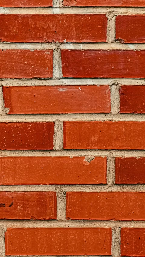 242_Red brick wall texture pattern.mp4 Stock Footage 347072850