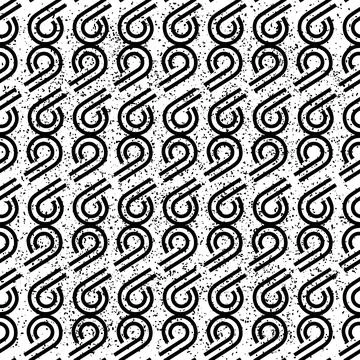 243 Seamless pattern with black number 9 and 6. Stock Illustration