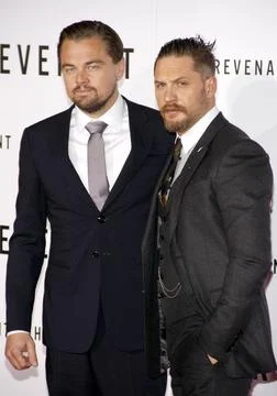 HOLLYWOOD, CA - Leonardo DiCaprio and Tom Hardy at the Los Angeles premiere of 'The Revenant' held at the TCL Chinese Theatre in Hollywood, USA on December 16, 2015. xkwx actor actress celebrity hollywood redcarpet film movie event california star talent artist success premiere actors actresses entertainment cinema red carpet celebrities fashion famous fame popular movies dress attractive leonardo dicaprio tom hardy