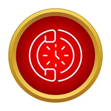 247 customer service support phone icon Stock Illustration