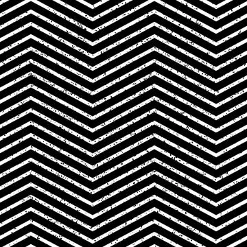2487 Seamless pattern with zigzag black lines Stock Illustration