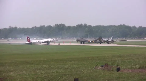 249-bombers ground Stock Footage 879475