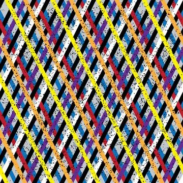 249 Seamless pattern with colored overlapping lines. 스톡 일러스트