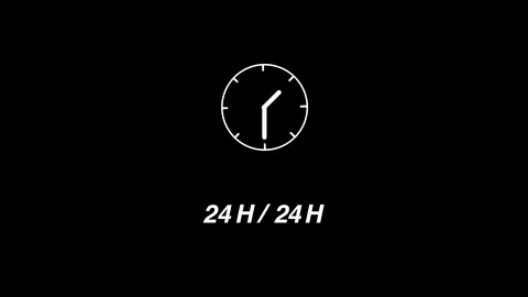 24H CLOCK 스톡 동영상 123582264