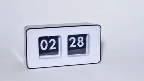 24h flip desk clock timelapse Stock-Footage 104161079