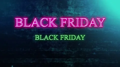 25 Animation Text Neon Effect Black Friday v3 Stock-Footage 134149158
