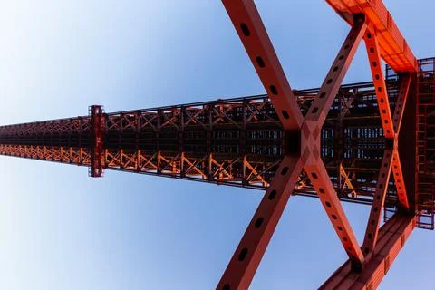 25 April bridge  view from down side Stock Photos