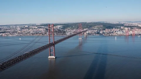 25 de Abril Bridge Stock Footage 293478289