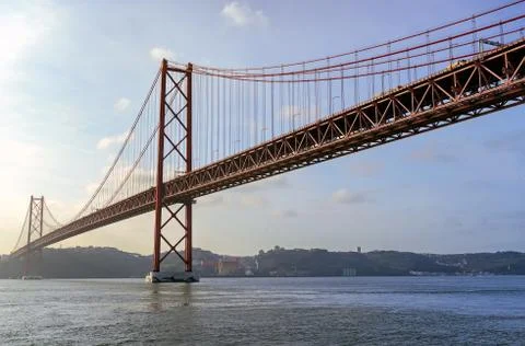 25 de Abril Bridge Stock Photos