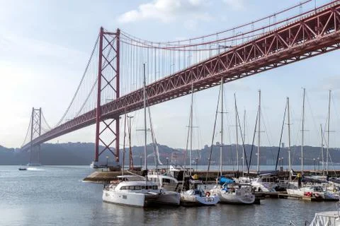 25 de Abril Bridge Stock Photos