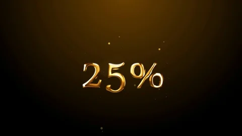 25% discount concept Video stock 86912236