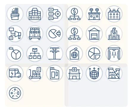 25 High Resolution Regular Line Vector Icons optimized for Distribution Pix.. 스톡 일러스트