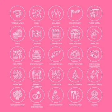 25-ICONS-template Ilustración de archivo