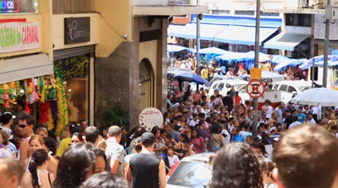 25 March is a popular commerce region near the center of Sao Paulo, Brazil. 스톡 동영상 36272829