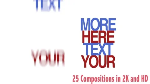 25 Minimilist Titles in 2K After Effects素材