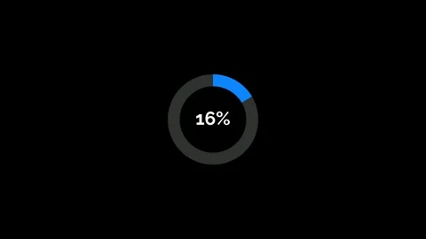 25 Percent Animated Pie Chart Infographic Motion Graphic 4K Stock Footage 325331565