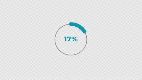 25 Percent Circular Pie Chart Animation 4K Stock Footage 339362837
