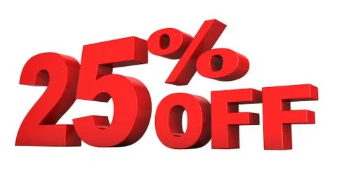 25 Percent Off Stock Illustration