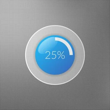 25 percent pie chart icon. Percentage vector infographics. Circle diagram Illustration