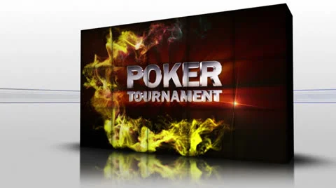 25 poker tournament red cubes Stock Footage