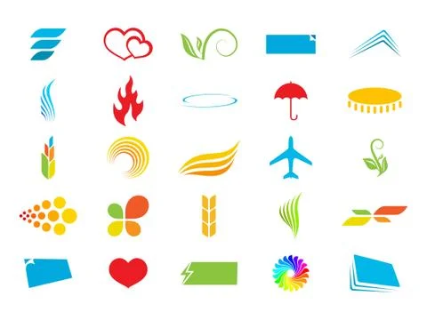 25 quality vector icons pack Stock Illustration