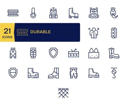 25 Retina Ready Regular Line Pixel Optimized Vector Icons for Durable Project Stock Illustration