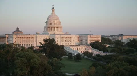 25 sec capitol at dusk Stock Footage 12105891