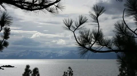 25 Sec Lake Tahoe Backdrop.mp4 Stock Footage 9155358