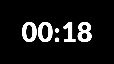 25 Second count clock time video animation vector design. Stock Footage 306814067