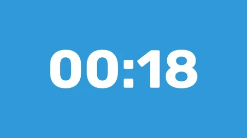 25 Second count clock time video animation vector design. Stock Footage 306814069