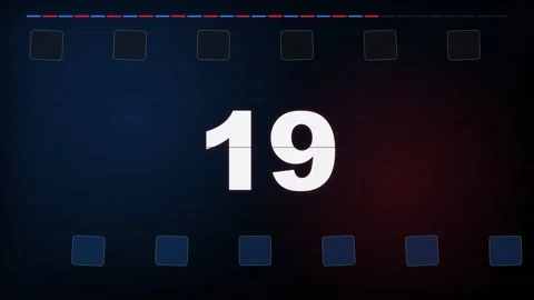 25-Second Film Strip Countdown Timer 库存影片 340465484