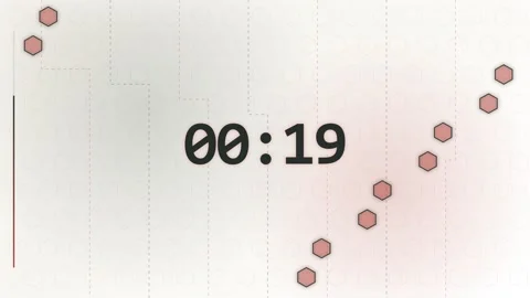 25-Second ScandiFlow Hexagon Countdown Timer Видео 340465503