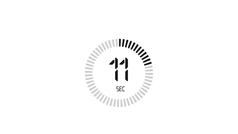 The 25 second, stopwatch icon. Stopwatch icon in flat style, timer on on color Video stock 151535118