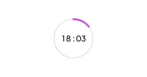25 seconds digital timer countdown animation is isolated on white backgroun.. Stock Footage 233885296