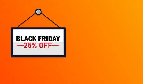 25% Off Sign 스톡 일러스트