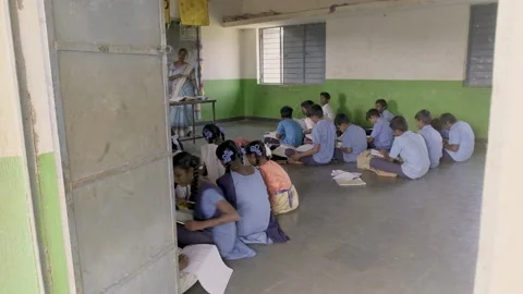 25. Students sitting inside the Class Stock-Footage 149097954