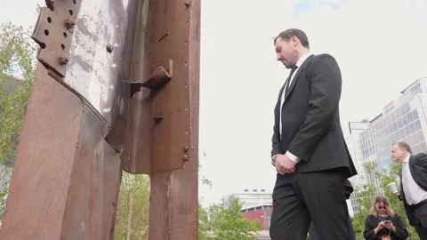 25-year anniversary of terror attacks on World Trade Centre commemorated in Str Stock Footage 345258919