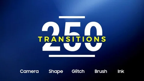 250 Transitions Stock After Effects