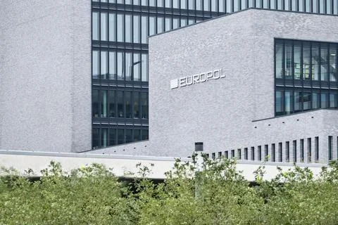 building European Union Agency for Law Enforcement Cooperation with Europol text on facade, EU institution, Hague, Netherlands - September 10, 2023s, counterterrorism intelligence sharing xkwx Europol police European justice organization crime building counterterrorism EU Agency Criminal European Union law enforcement security prevention international cooperation policing intelligence sharing enforcement facade architecture exterior enforcement agency criminal justice European Union security crime control cross-border partnership Europol building global headquarters crime analysis logo Hague Netherlands