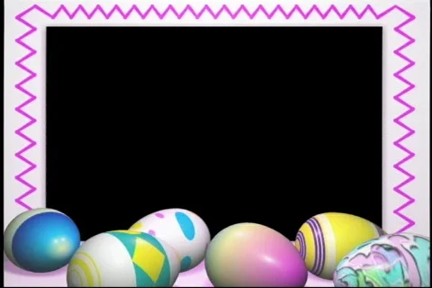 2504 easter eggs photo video frame Stock Footage 810036
