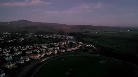 2/5/20 Fly Over Half Moon Bay's Ritz-Carlton and Championship Golf Courses Stock Footage 267920577
