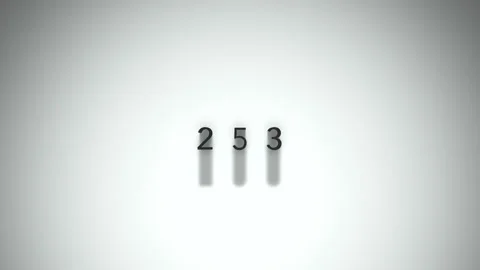 253 3D title animation matte black text ... | Stock Video | Pond5