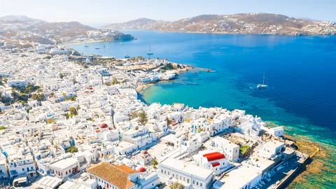 Panoramic view of Mykonos town, Greece xkwx panorama cityscape white oia culture tourist old house building traditional village best top aerial attraction luxury nature myconos mikonos bay outdoors idyllic european mill city coast scenic santorini windmill destination beautiful beach landmark famous town holiday view landscape aegean vacation island europe mediterranean summer sea greek mykonos cyclades greece travel
