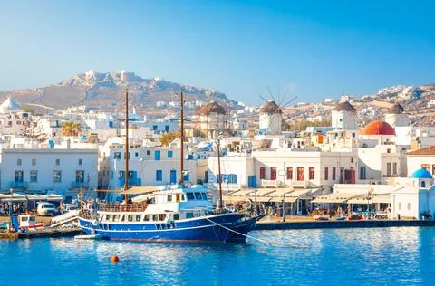 Panoramic view of Mykonos town, Greece xkwx panorama cityscape white oia culture tourist old house building traditional village best top aerial attraction luxury nature myconos mikonos bay outdoors idyllic european mill city coast scenic santorini windmill destination beautiful beach landmark famous town holiday view landscape aegean vacation island europe mediterranean summer sea greek mykonos cyclades greece travel