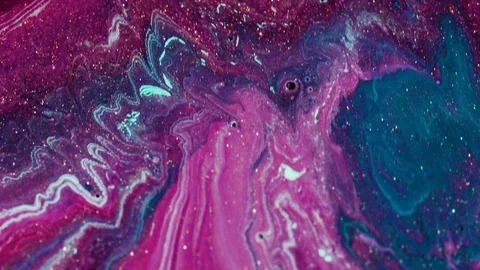 258Z C0001 24Abstract background from multi-colored moving liquid paints. Macro  Stock Footage 125090755